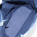 BURBERRY Nova Check Tote Bag Canvas Navy Silver Auth ac3310-11