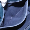 BURBERRY Nova Check Tote Bag Canvas Navy Silver Auth ac3310-12