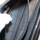 BURBERRY Clutch Bag Leather Black Gold Auth ac3326-20