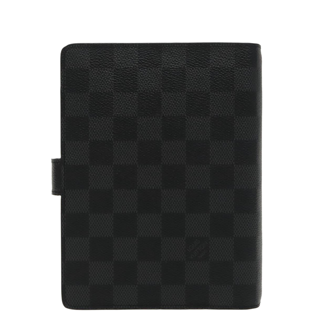 LOUIS VUITTON Damier Graphite Agenda MM Day Planner Cover R20242 LV Auth ac3334 - 0