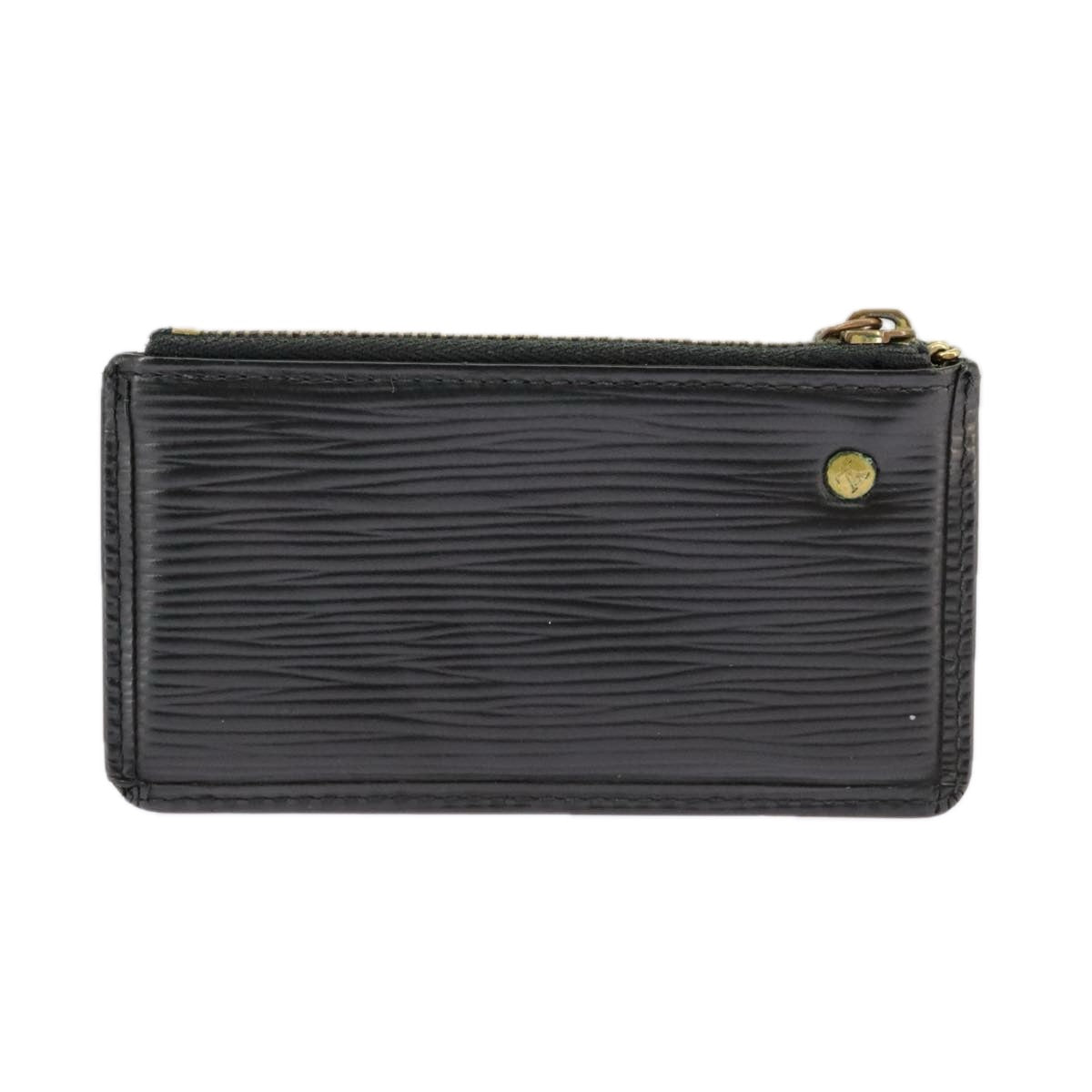 LOUIS VUITTON Epi Pochette Cles Coin Purse Black M63802 LV Auth ac3335 - 0