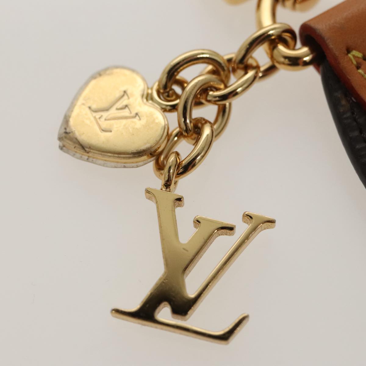 LOUIS VUITTON Monogram LV Cherished Key Holder M01184 LV Auth ac3346