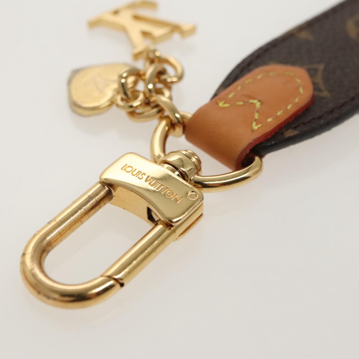 LOUIS VUITTON Monogram LV Cherished Key Holder M01184 LV Auth ac3346