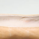 CHANEL High Heels Leather Beige Brown CC Auth ac3348-26