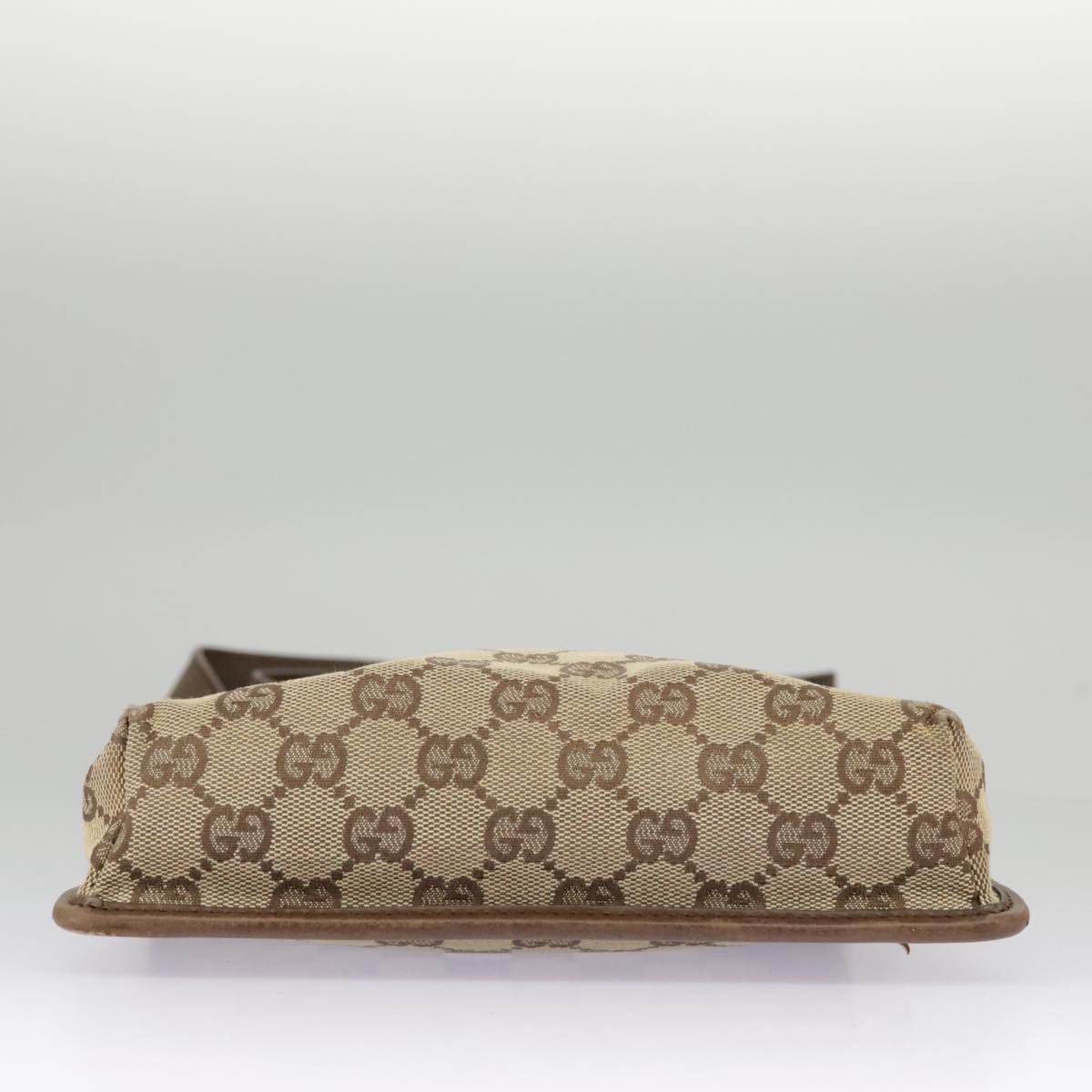 GUCCI GG Canvas Shoulder Bag Beige Brown 92562 Auth ac3353