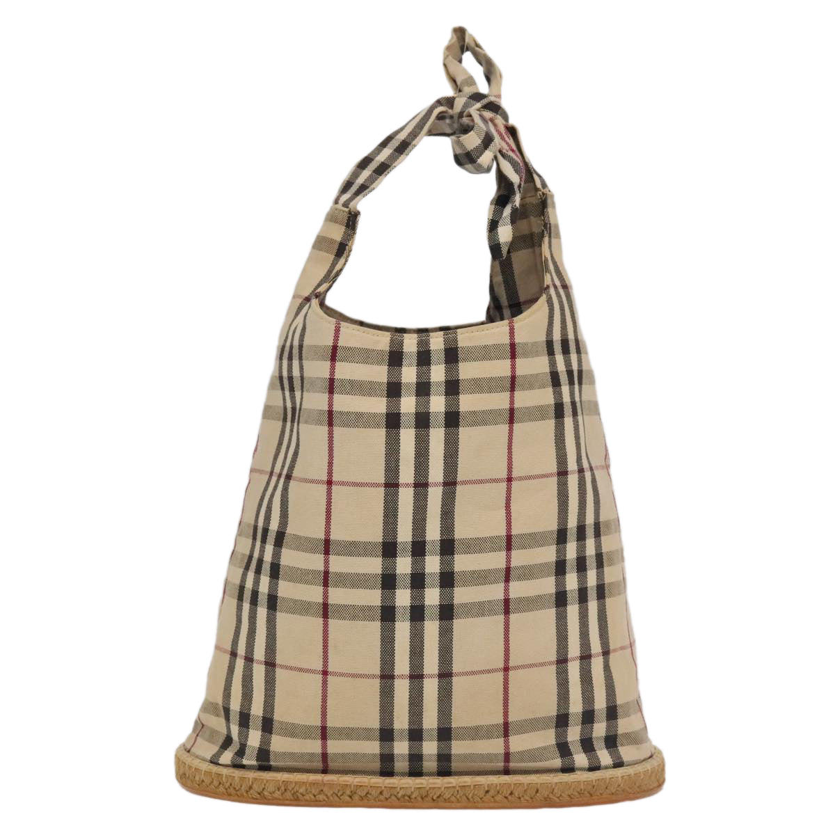 BURBERRY Nova Check Shoulder Bag Beige Auth ac3358 - 0