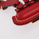 FENDI AirPods case Pouch Leather Red Auth ac3375V-17