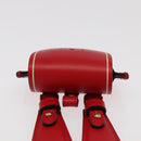 FENDI AirPods case Pouch Leather Red Auth ac3375V-6