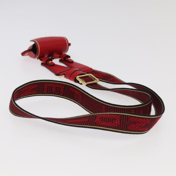 FENDI AirPods case Pouch Leather Red Auth ac3375V