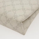 BALLY Clutch Bag PVC White Auth ac3387-15