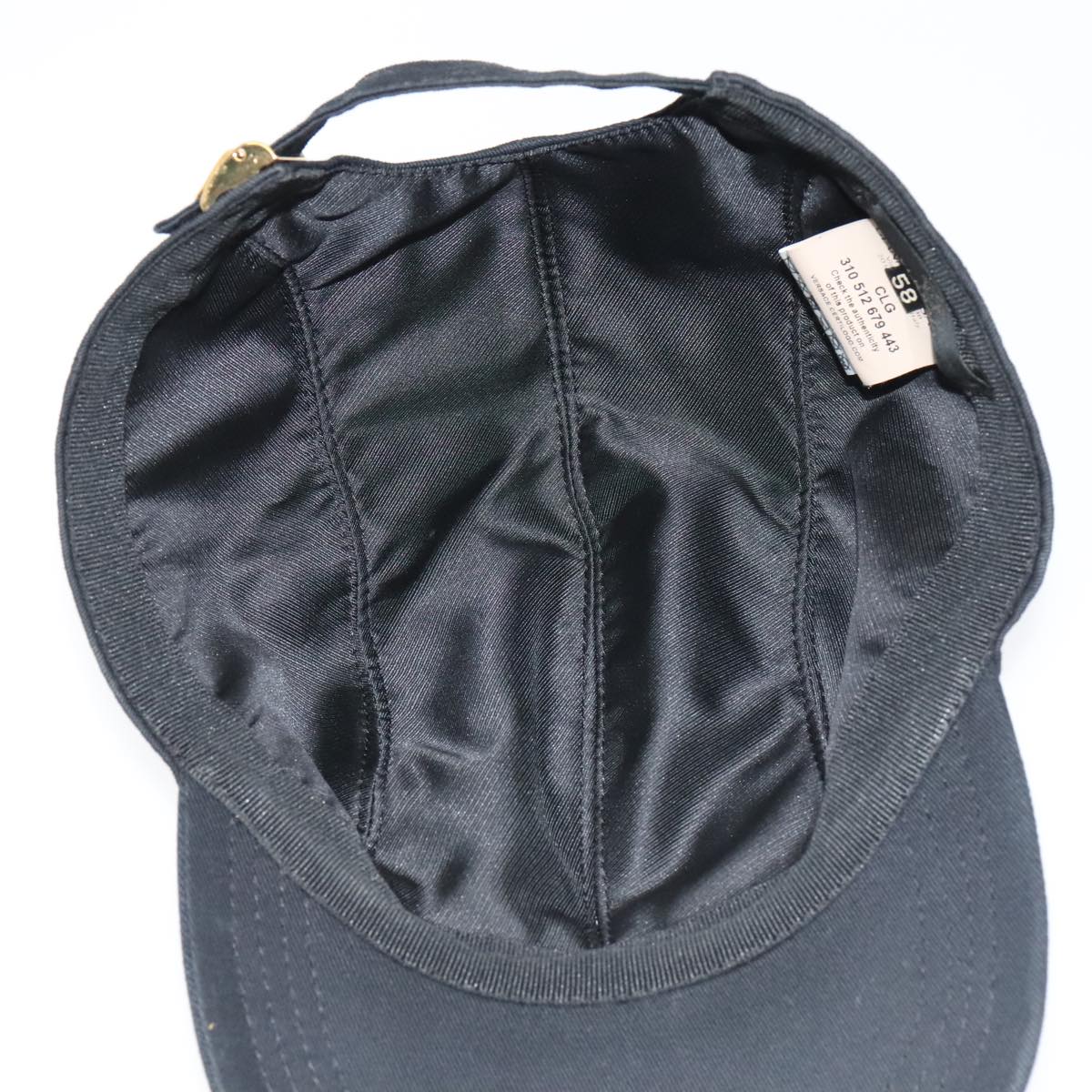 VERSACE Cap cotton Black Auth ac3393