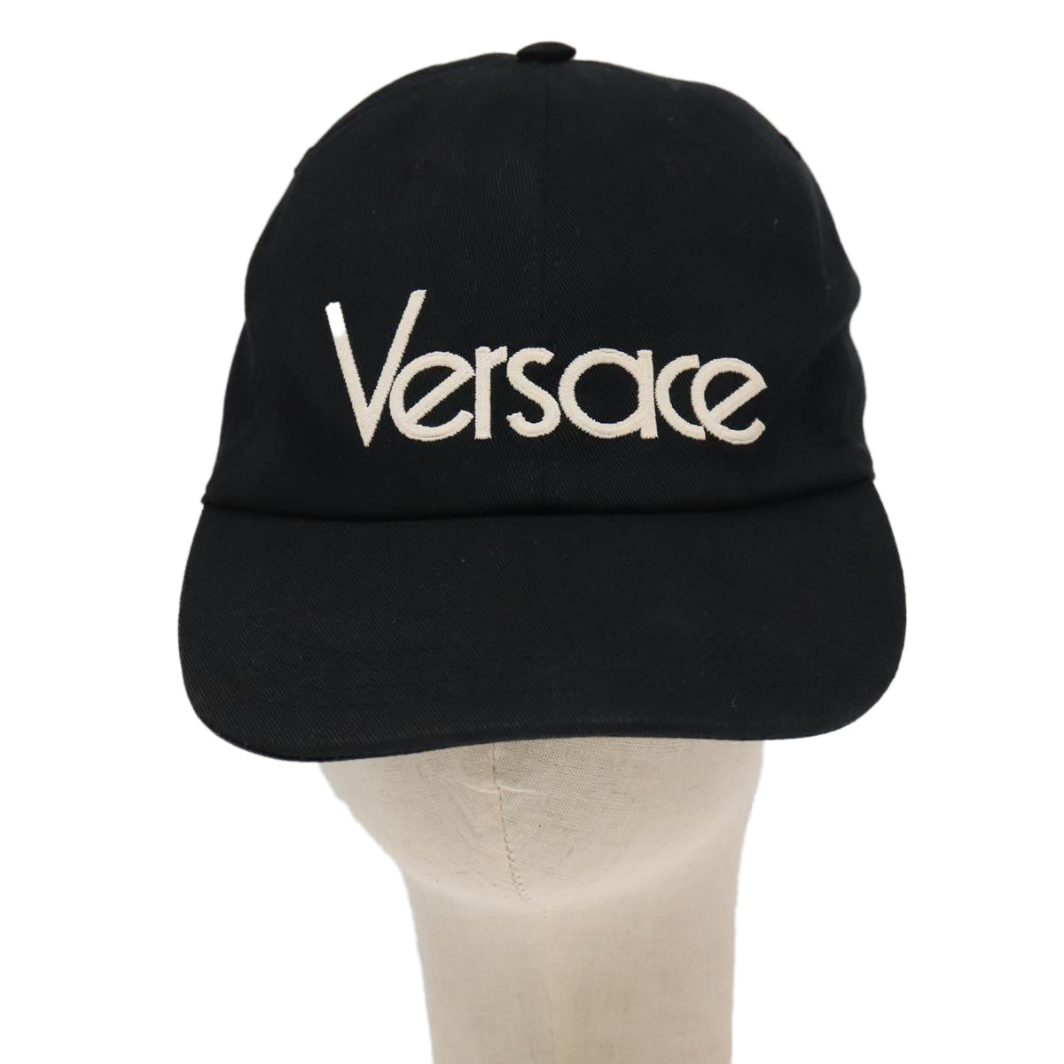 VERSACE Cap cotton Black Auth ac3393 - 0