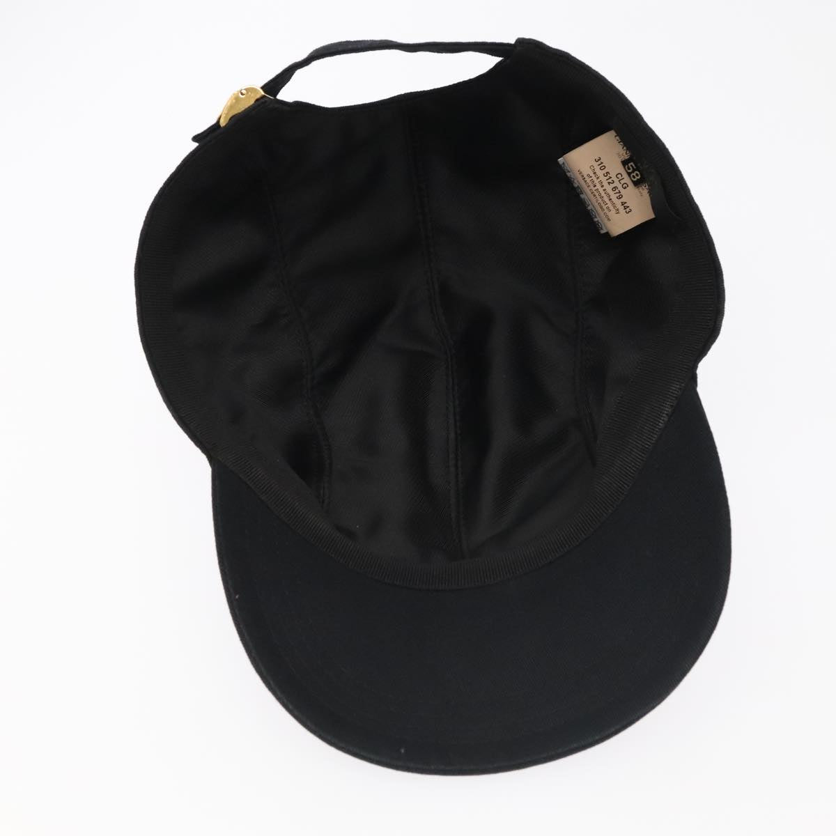 VERSACE Cap cotton Black Auth ac3393