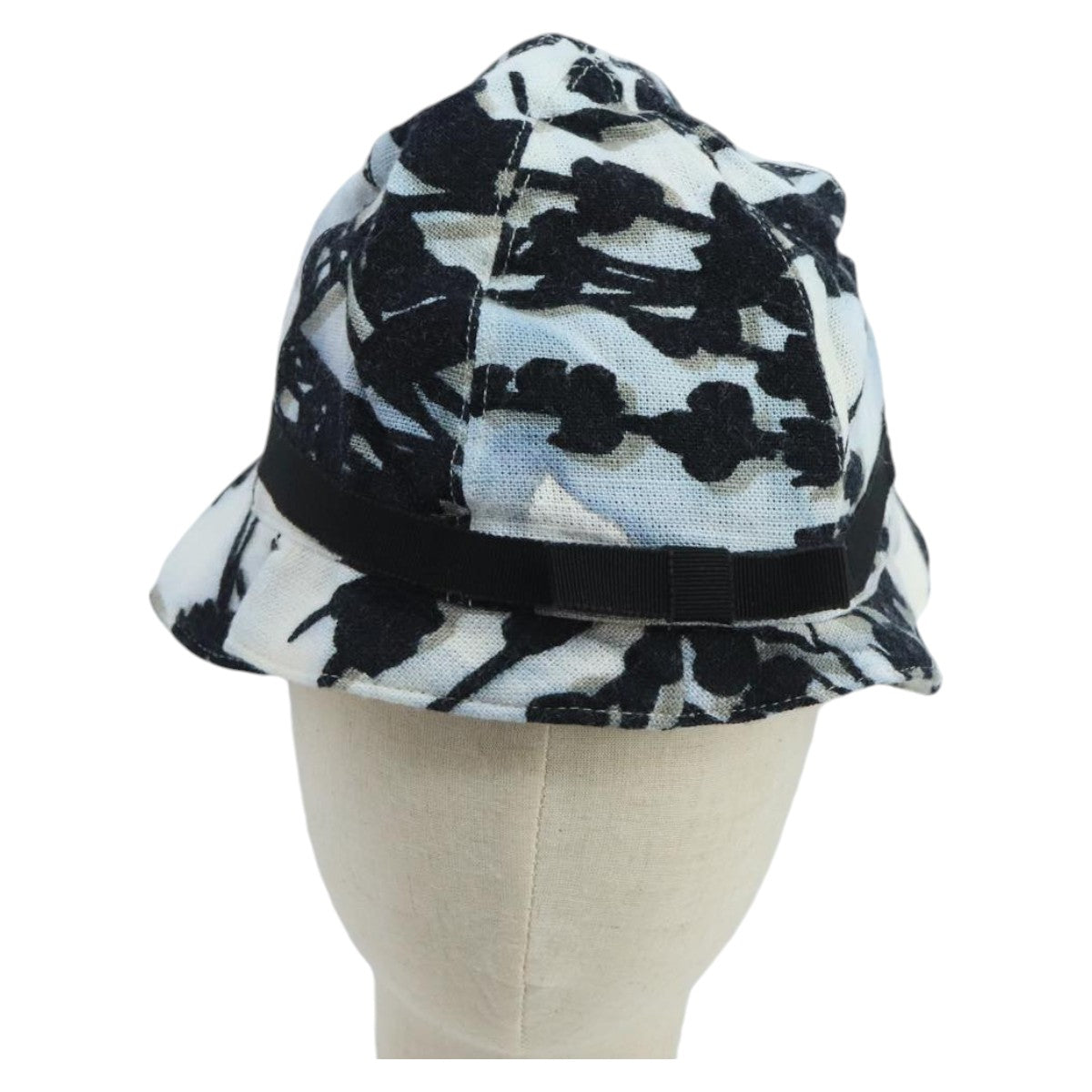 PRADA Bucket hat Hat cotton M White Light Blue Auth ac3394 - 0