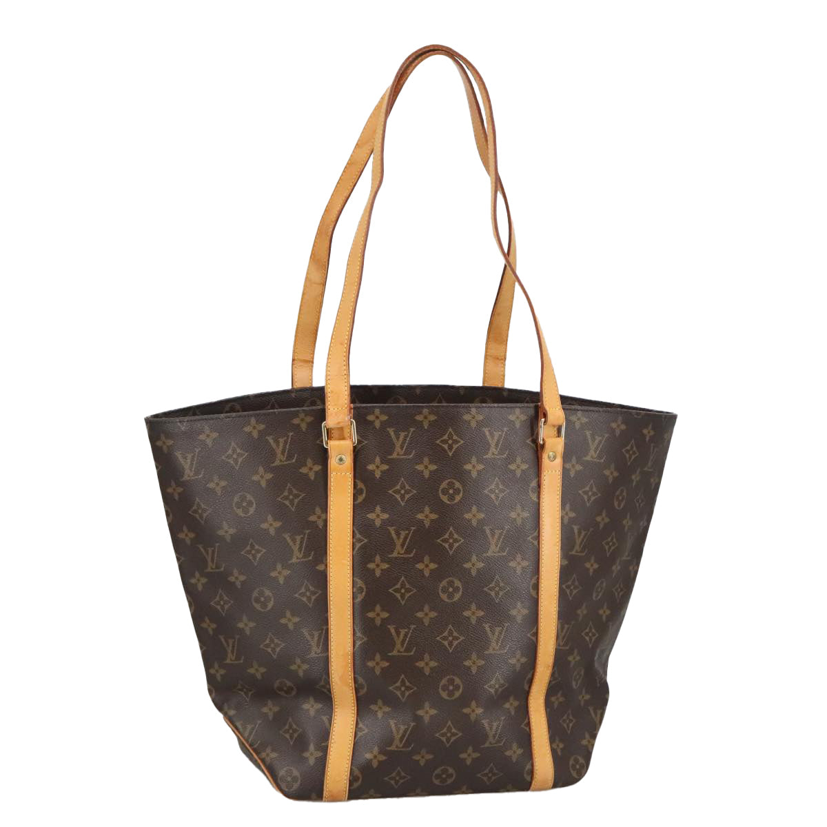 LOUIS VUITTON Monogram Sac Shopping Tote Bag M51108 LV Auth ac3399