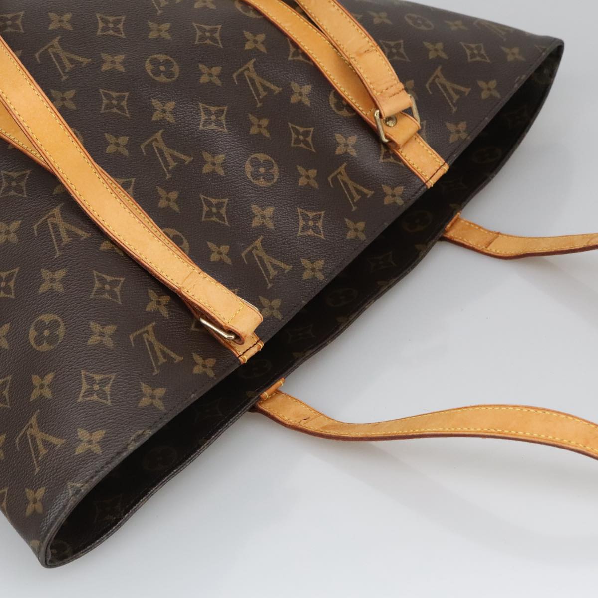 LOUIS VUITTON Monogram Sac Shopping Tote Bag M51108 LV Auth ac3399