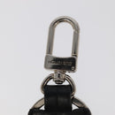 LOUIS VUITTON Cloche Cle Charm Leather Black Silver M68020 LV Auth ac3402-9