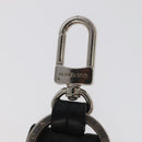 LOUIS VUITTON Cloche Cle Charm Leather Black Silver M68020 LV Auth ac3402-11
