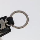 LOUIS VUITTON Cloche Cle Charm Leather Black Silver M68020 LV Auth ac3402-11