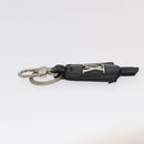 LOUIS VUITTON Cloche Cle Charm Leather Black Silver M68020 LV Auth ac3402-4