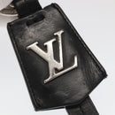 LOUIS VUITTON Cloche Cle Charm Leather Black Silver M68020 LV Auth ac3402-7