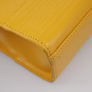 Gianni Versace Clutch Bag Leather Yellow Gold Auth ac3403-18