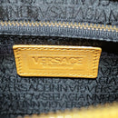 Gianni Versace Clutch Bag Leather Yellow Gold Auth ac3403-23