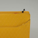 Gianni Versace Clutch Bag Leather Yellow Gold Auth ac3403-4
