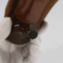 LOUIS VUITTON Monogram High heels Satin 35 1/2 Brown Gold LV Auth ac3410-9