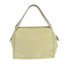 PRADA Hand Bag Nylon Beige Auth ac3438-2