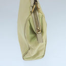 PRADA Hand Bag Nylon Beige Auth ac3438-4