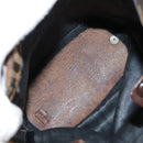 FENDI Zucca Canvas Hand Bag Brown Black Auth ac3445-11