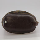FENDI Zucca Canvas Hand Bag Brown Black Auth ac3445-5