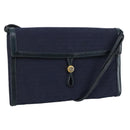GUCCI Micro GG Canvas Shoulder Bag Navy Auth ac3454-1