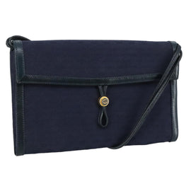 GUCCI Micro GG Canvas Shoulder Bag Navy Auth ac3454