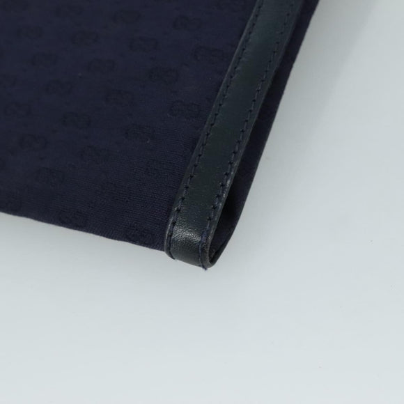GUCCI Micro GG Canvas Shoulder Bag Navy Auth ac3454