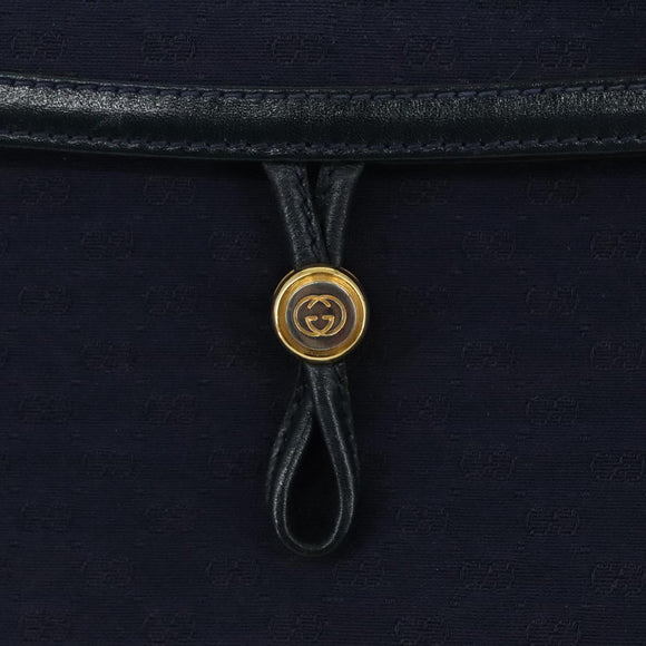 GUCCI Micro GG Canvas Shoulder Bag Navy Auth ac3454