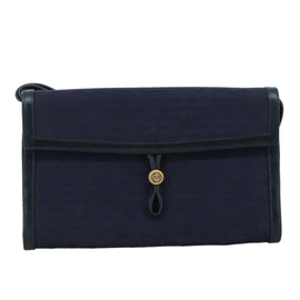 GUCCI Micro GG Canvas Shoulder Bag Navy Auth ac3454 - 0