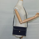 GUCCI Micro GG Canvas Shoulder Bag Navy Auth ac3454-21