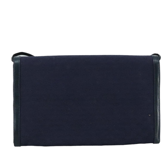 GUCCI Micro GG Canvas Shoulder Bag Navy Auth ac3454