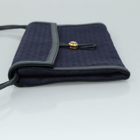GUCCI Micro GG Canvas Shoulder Bag Navy Auth ac3454