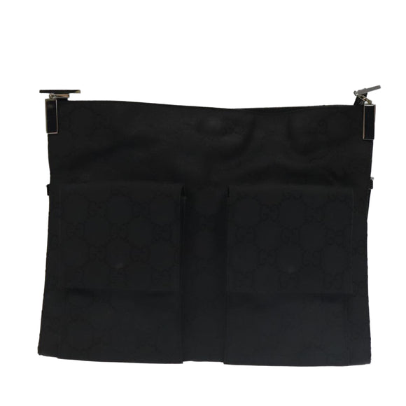 GUCCI GG Canvas Shoulder Bag Black 001 3283 Auth ac3471