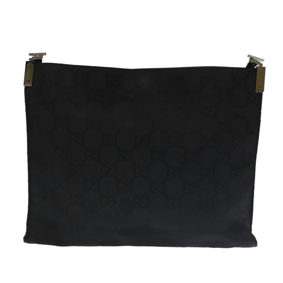 GUCCI GG Canvas Shoulder Bag Black 001 3283 Auth ac3471
