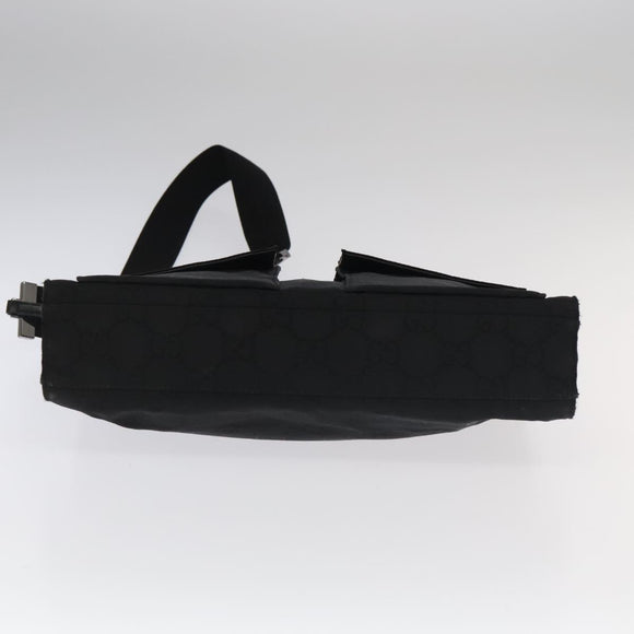 GUCCI GG Canvas Shoulder Bag Black 001 3283 Auth ac3471