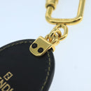 FENDI Pecan Canvas Key Holder Black Brown Auth ac3485-4