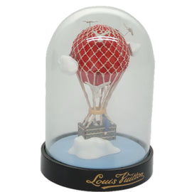 LOUIS VUITTON Snow Globe Balloon VIP Only Clear Red LV Auth ac3487