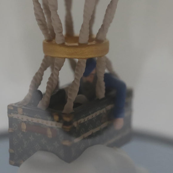 LOUIS VUITTON Snow Globe Balloon VIP Only Clear Red LV Auth ac3487