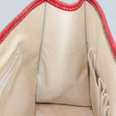 BURBERRY Nova Check Blue Label Hand Bag Canvas Beige Auth ac3491-17