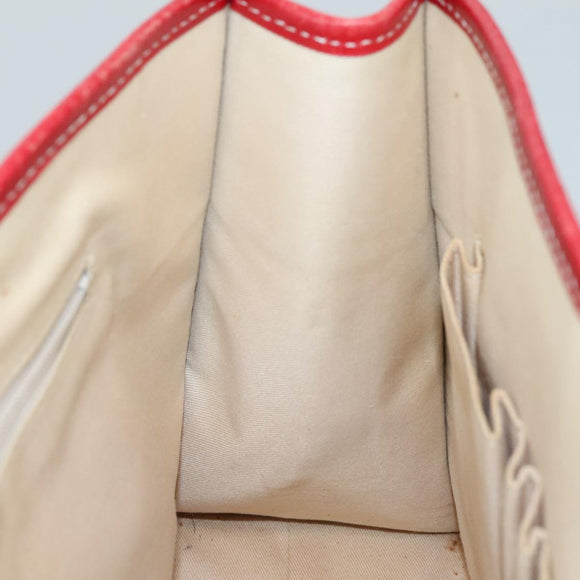 BURBERRY Nova Check Blue Label Hand Bag Canvas Beige Auth ac3491