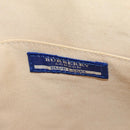 BURBERRY Nova Check Blue Label Hand Bag Canvas Beige Auth ac3491-24
